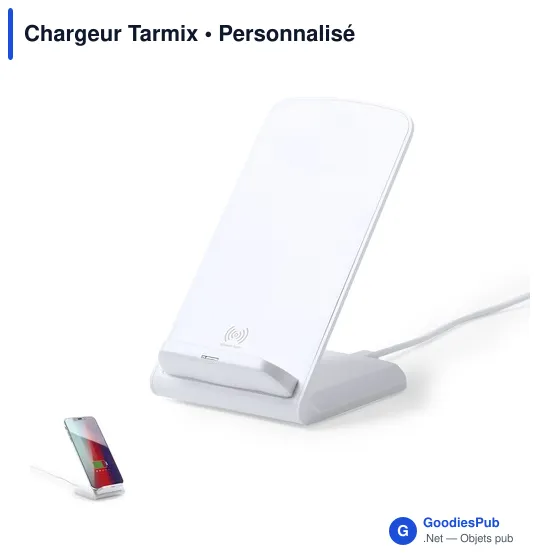 Chargeur induction personnalisable Tarmix avec logo - Image 1