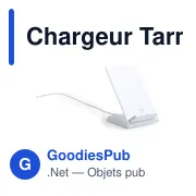 Chargeur induction personnalisable Tarmix avec logo - Miniature 2