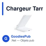 Chargeur induction personnalisable Tarmix avec logo - Miniature 3