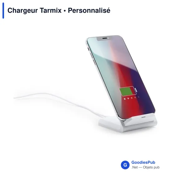 Chargeur induction personnalisable Tarmix avec logo - Image 4
