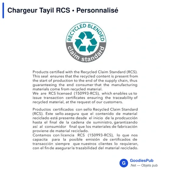 Chargeur Tayil RCS - Image 7