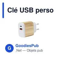 Clé USB personnalisable avec logo pour entreprises et événements - Miniature 1