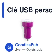Clé USB personnalisable avec logo pour entreprises et événements - Miniature 1
