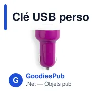 Clé USB personnalisable avec logo pour entreprises et événements - Miniature 2