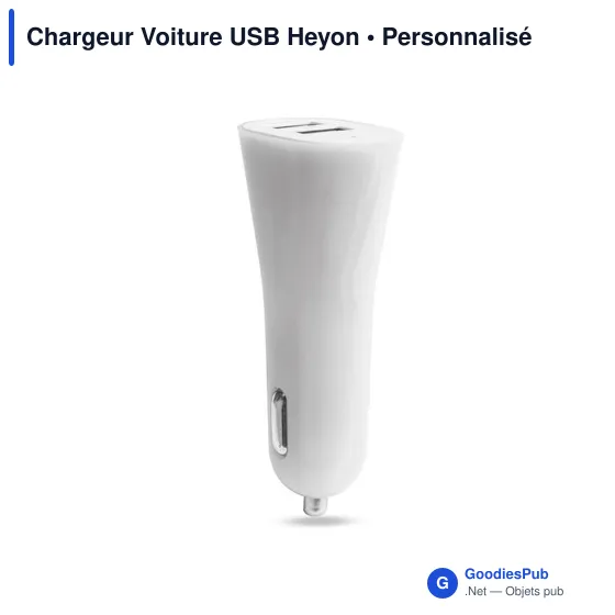 Clé USB personnalisable avec logo pour chargeur allume-cigare - Image 1