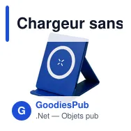 Chargeur sans fil personnalisable Zirnal avec logo - 15W - Miniature 1