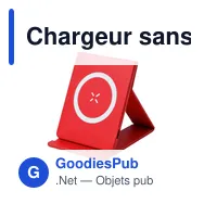 Chargeur sans fil personnalisable Zirnal avec logo - 15W - Miniature 3