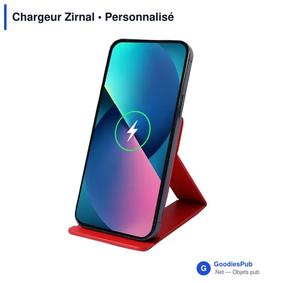 Chargeur sans fil personnalisable Zirnal avec logo - 15W - Image 5