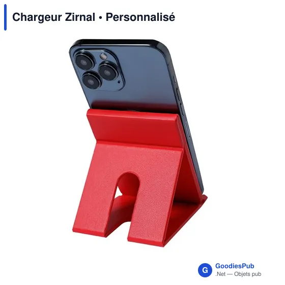 Chargeur sans fil personnalisable Zirnal avec logo - 15W - Image 6