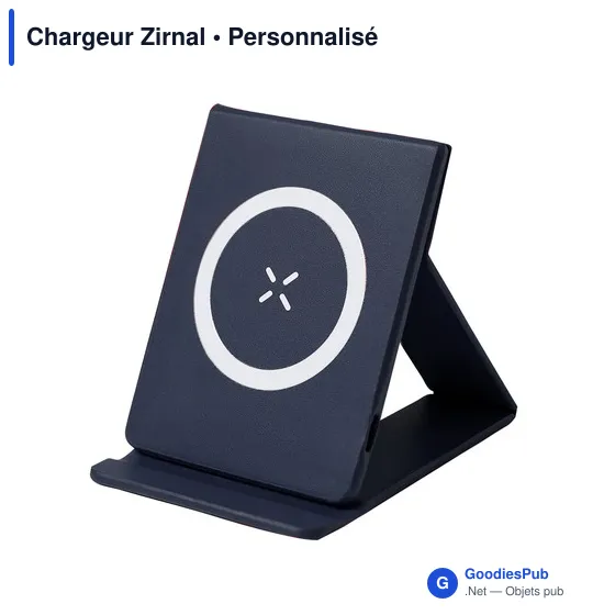 Chargeur sans fil personnalisable Zirnal avec logo - 15W - Image 7