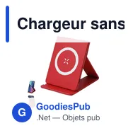 Chargeur sans fil personnalisable Zirnal avec logo - 15W - Miniature 8