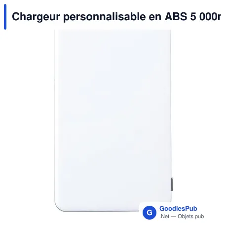 Chargeur personnalisable en ABS 5 000mAh avec logo - Jerry