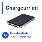 Chargeur personnalisable en ABS 5 000mAh avec logo - Jerry - Miniature 2
