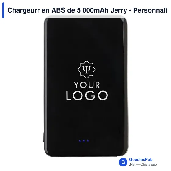 Chargeur personnalisable en ABS 5 000mAh avec logo - Jerry - Image 7