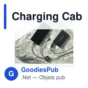 Câble de charge personnalisable en ABS recyclé avec logo - Miniature 5