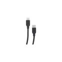 Variante noir - Câble de charge personnalisable en ABS recyclé avec logo