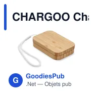 CHARGOO Chargeur sans fil 15W bambou - Miniature 3