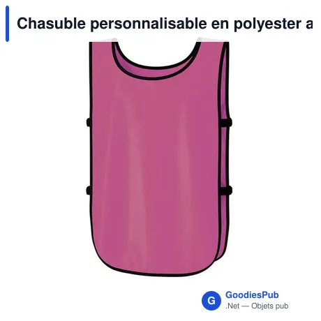 Chasuble personnalisable en polyester avec logo - Chasuble Stegan