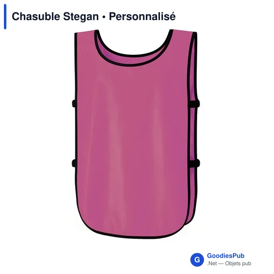 Chasuble personnalisable en polyester avec logo - Chasuble Stegan - Image 1