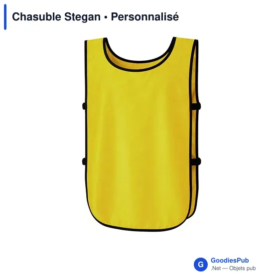 Chasuble personnalisable en polyester avec logo - Chasuble Stegan - Image 11