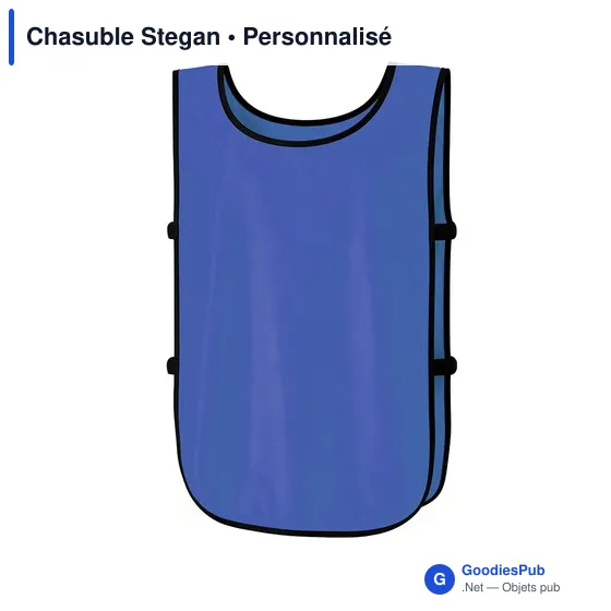 Chasuble personnalisable en polyester avec logo - Chasuble Stegan - Image 7