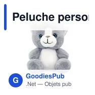 Peluche personnalisable Chat Elvins avec logo - Miniature 2