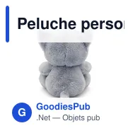 Peluche personnalisable Chat Elvins avec logo - Miniature 3