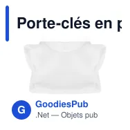 Porte-clés en peluche personnalisable avec logo - Chat Ollie - Miniature 8