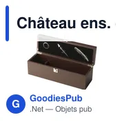 Coffret accessoires à vin personnalisable avec logo - Château ens. de sommelier - Miniature 2