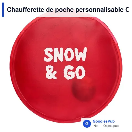 Chaufferette de poche personnalisable Carina avec logo