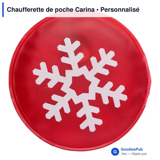 Chaufferette de poche personnalisable Carina avec logo - Image 2