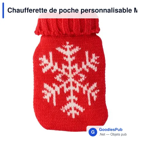 Chaufferette de poche personnalisable Maisie avec logo