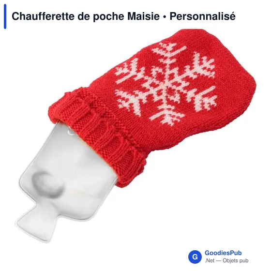 Chaufferette de poche personnalisable Maisie avec logo - Image 2