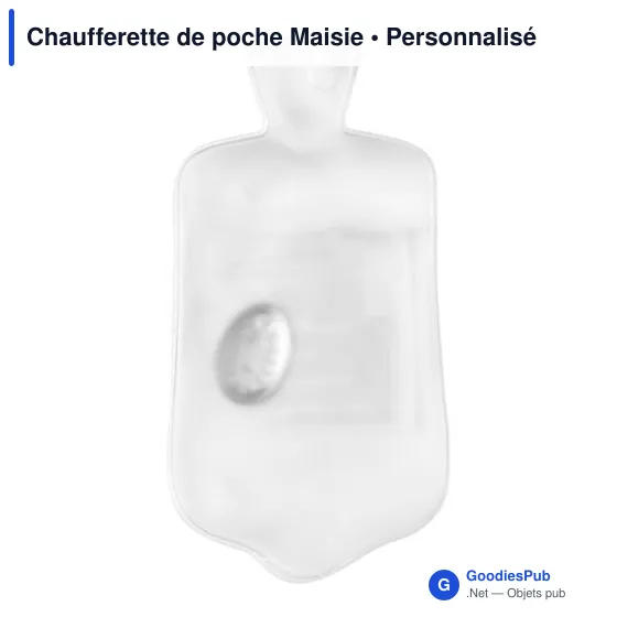 Chaufferette de poche personnalisable Maisie avec logo - Image 5