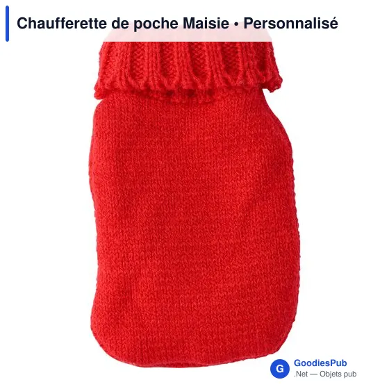 Chaufferette de poche personnalisable Maisie avec logo - Image 6