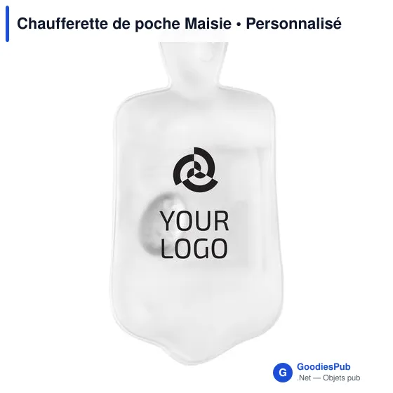 Chaufferette de poche personnalisable Maisie avec logo - Image 7