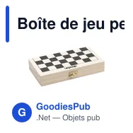 Boîte de jeu personnalisable CheckMate Game Box 3-in-1 avec logo - Miniature 5