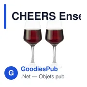 CHEERS Ensemble de 2 verres à vin - Miniature 2