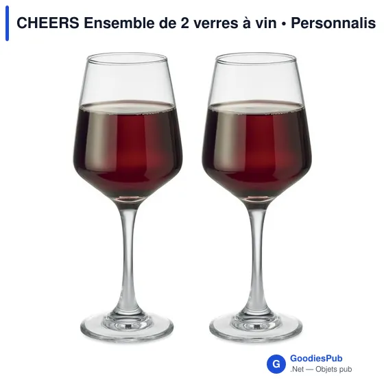 CHEERS Ensemble de 2 verres à vin - Image 2