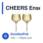 CHEERS Ensemble de 2 verres à vin - Miniature 3