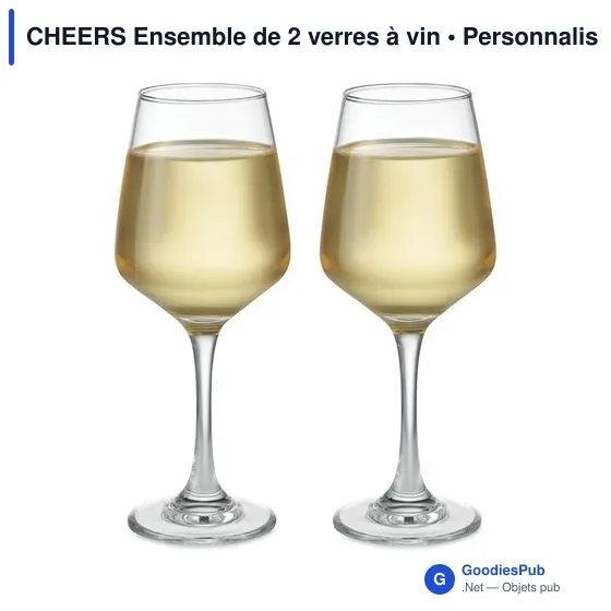 CHEERS Ensemble de 2 verres à vin - Image 3
