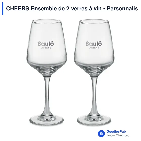 CHEERS Ensemble de 2 verres à vin - Image 4