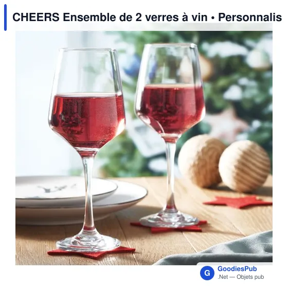 CHEERS Ensemble de 2 verres à vin - Image 5