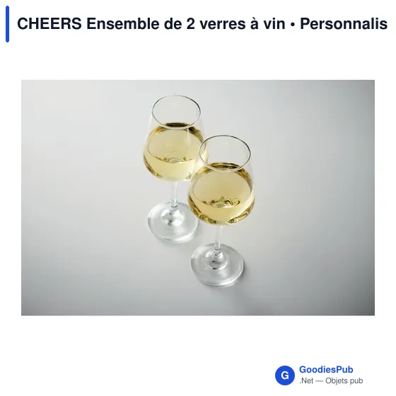 CHEERS Ensemble de 2 verres à vin - Image 6