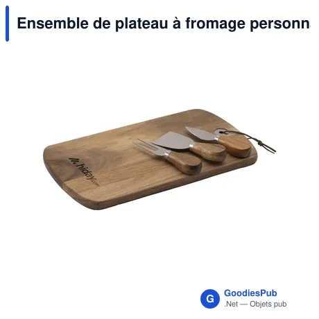 Ensemble de plateau à fromage personnalisable avec logo - 4 pièces