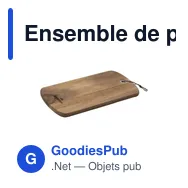 Ensemble de plateau à fromage personnalisable avec logo - 4 pièces - Miniature 2