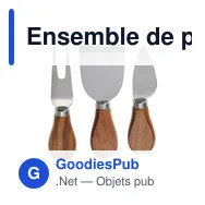 Ensemble de plateau à fromage personnalisable avec logo - 4 pièces - Miniature 3