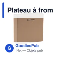 Plateau à fromage personnalisable avec logo - CheeseTray - Miniature 1