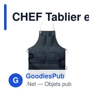 CHEF Tablier en toile enduite - Miniature 1