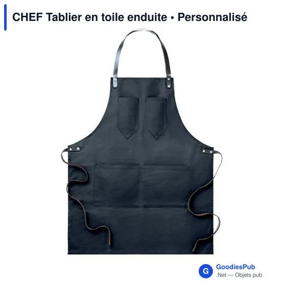 CHEF Tablier en toile enduite - Image 1